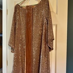 Rose Gold Anthropologie Dress